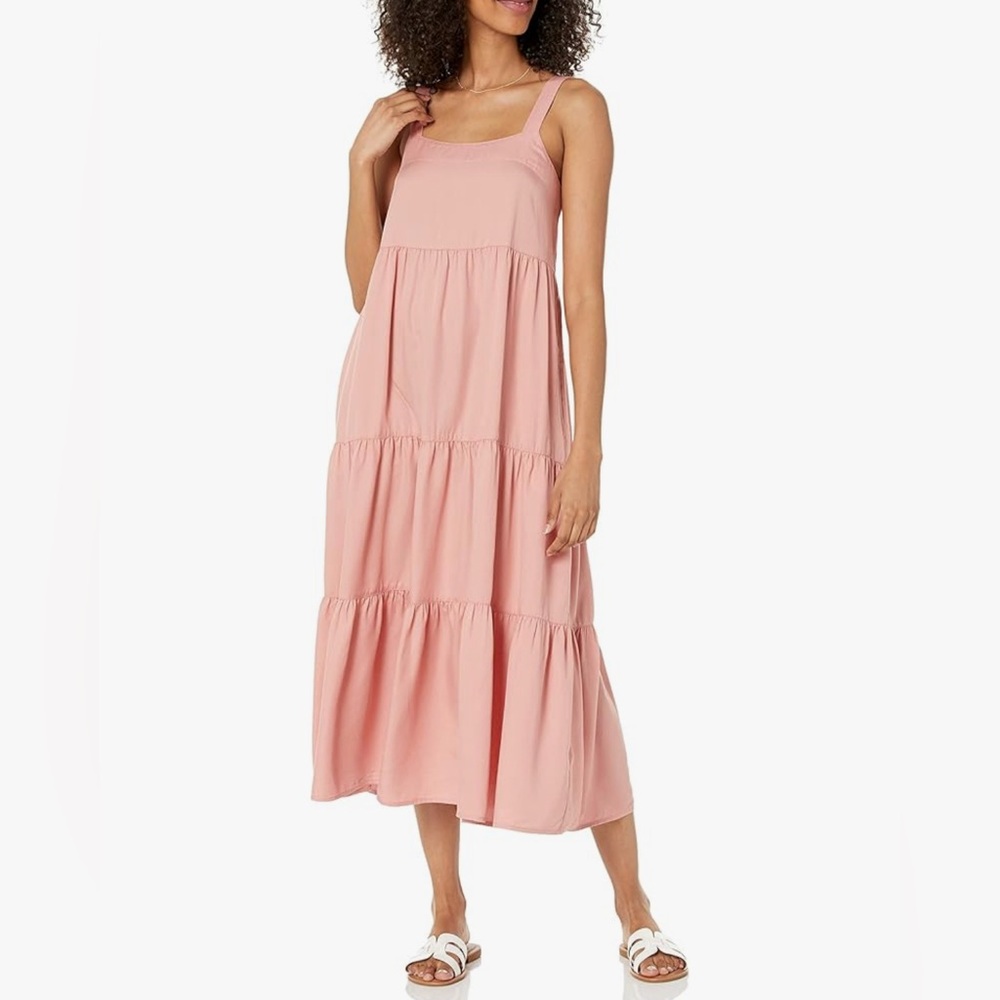 The Drop Women's Britt Tiered Maxi Tent Dress Size SX